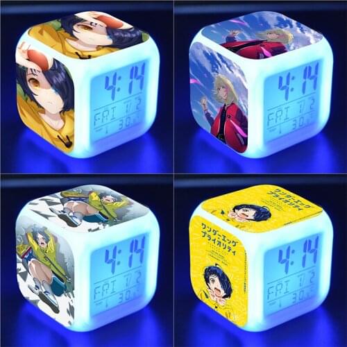 Wonder Egg Priority Doll Clock Alarm Ohto Ai LED Anime Figurines Colorful Light Figures Toys for Children Christmas Gift