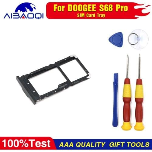 Sim Card Holder 100% Original Sim Card Tray Holder for Doogee S68 Pro Smart Phone Perfect Replacement Parts Free Tools
