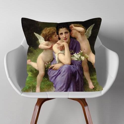 Greek Mythology Gods Venus Beauty Cushion Covers European Retro Vintage Style Bedroom Decorative Pillow Case