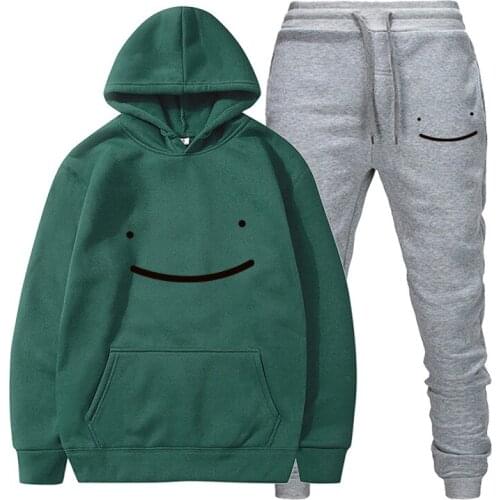 Dream Merch Two Piece Set Women/Mens Hoodies+Long Pants Pullover Unisex Harajuku Suit Dream Merch boy hooded Oversized clothes