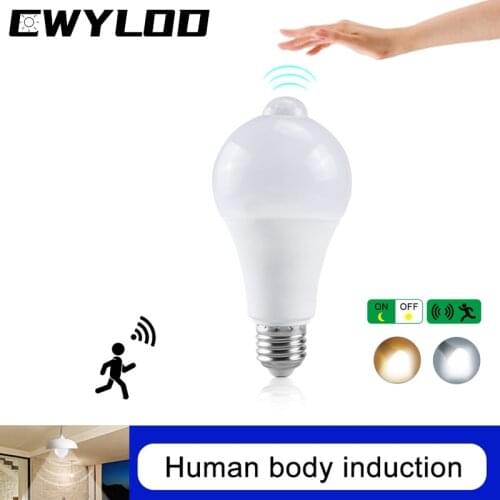Lampada LED 12W 15W 18W PIR motion sensor bulb LED bulb E27 220V infrared sensor led bulb light motion sensor light sensor