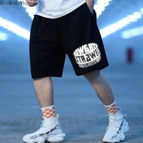 Asian Large Size M-8XL Shorts Male 150KG Mens Summer Trend Fat Fat Loose 5 Points Thin Sports Shorts Shorts for Men Anime