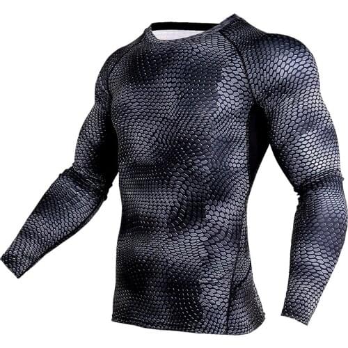 New Long Sleeve Sport Shirt Men Quick Dry Running T-shirts Gym Clothing Fitness Top Crossfit T Shirt Mens Rashgard Soccer Jersey