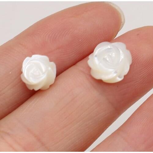 Wholesale Natural Freshwater Shells Loose Beads Flowers Beaded Handmade Crafts DIY Exquisite Bracelets and Necklaces Jewelry