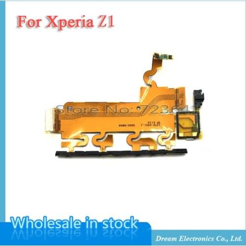 Main Volume Switch Side Power On Off Button Flex Cable For Sony Xperia Z1 L39h C6903 Motherboard Microphone