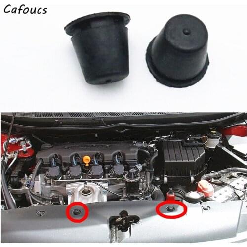Cafoucs Engine Hood Rubber Cushion Bonnet Gasket For HONDA CIVIC 2006-2015 CITY 2009-2014 ACCORD CRV 2007-2011 74175-SJA-000