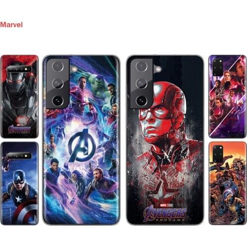 Silicone Cover Avenger Marvel Superhero For Samsung Galaxy S21 S20 FE Ultra S10 S10E Lite S9 S8 S7 S6 Plus Phone Case