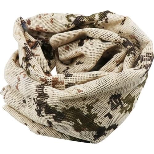 Solf Neck Scarf Cotton Unisex Tactical Outdoors Desert Windproof Head Neck Scarf Desert Scarf Outdoor Scarf