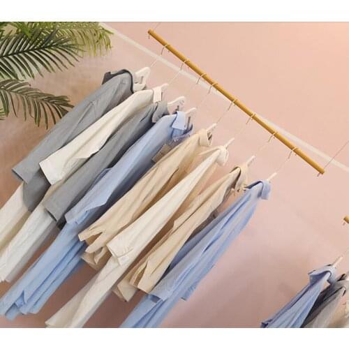 Steel wire hoop clothing display rack Clothes store hoop hanging clothes iron hoop hanging clothes hanger3. display rack