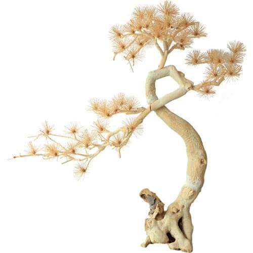 TT Customized Jingquan New Chinese Style Large Welcome Pine Decoration Floor Soft Decoration Club Lobby Decoration