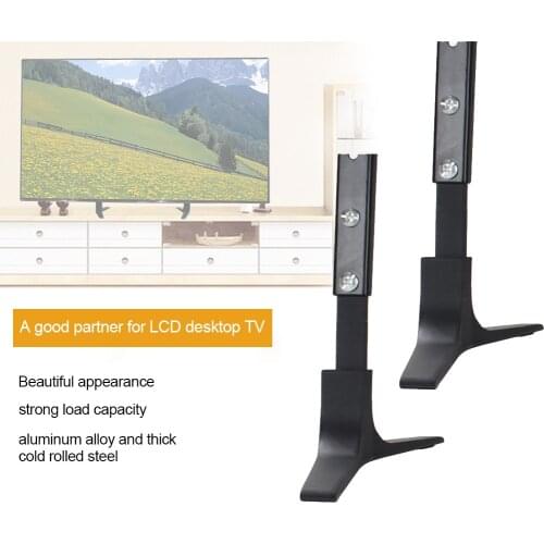 Universal Table Top Stand TV Pedestal Holder Aluminum Alloy Combination Bracket Wall Mounted Base For 32-65 Inches LCD TV classy