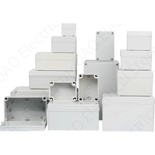 Waterproof Button Outdoor Monitoring Power Box Plastic Wiring Through Room and Inside