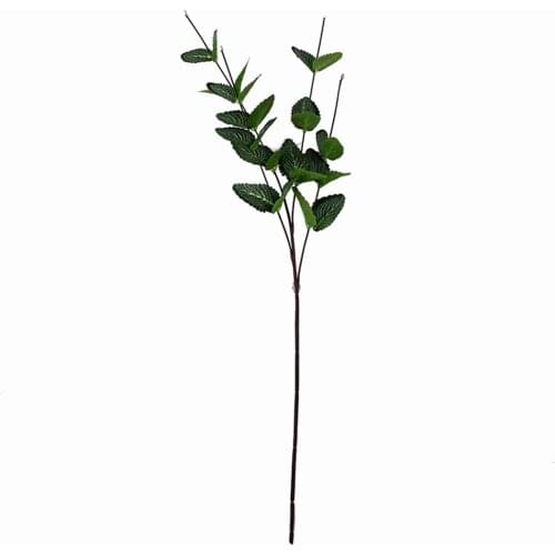 1PC 61cm 24in Artificial Leaf Stem Simulated Realistic Artificial Plant Fake Leaf Photo Prop