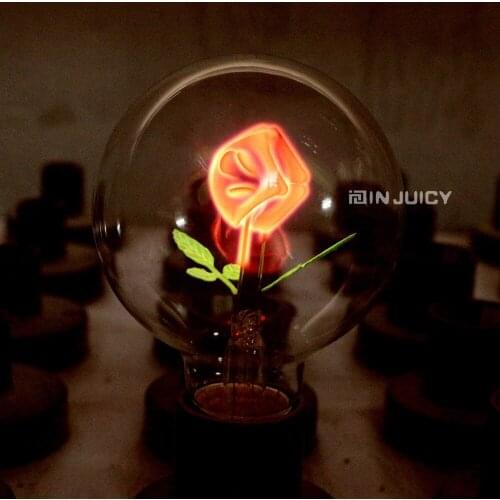 4PCS/LOT E27 Rose Fire Halogen bulbs Edison retro tungsten carbon filament light for AC220V