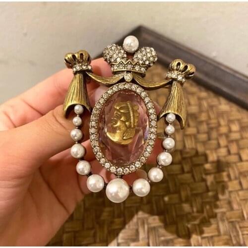 Western Middle Ages Pure Brass High Quality Antique Brooch