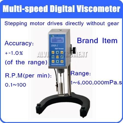 Brand NiRUN Digital Rotational Viscosity Meter Rotary Viscometer Accuracy 1.0% reliable quality Stepless speed change