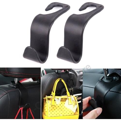 Wholesale Car Back Seat Headrest Holder Auto Hanger Hooks Clip For Purse Bag Cloth Grocery Automobile Car Interior Accessories