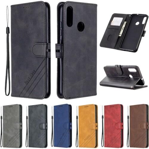 For Motorola Moto E6 Plus Case Leather Flip Case on For Fundas Moto E6 Play Case MOTO E 6 Plus E6s Etui Magnetic Wallet Cover