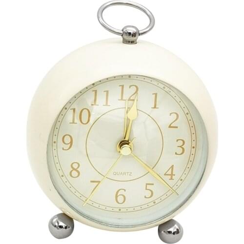 Quartz Mute Clock Table Desk Alarm Clock Kids Room Wall Clock 1.3-1.5V