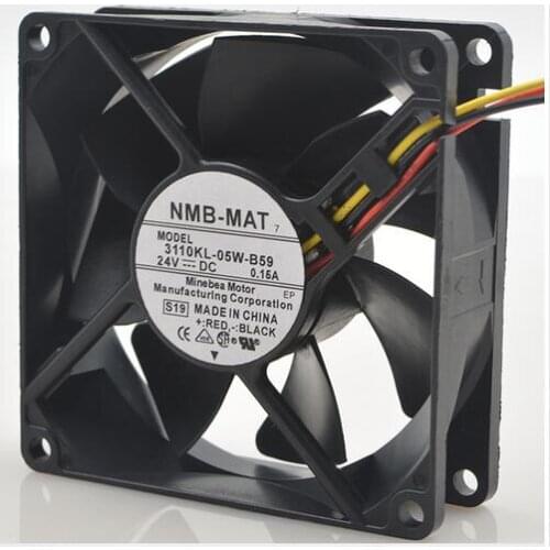 NMB 3110KL-05W-B59 8cm 8025 0.15A 24V 8 cm 3 wire inverter fan
