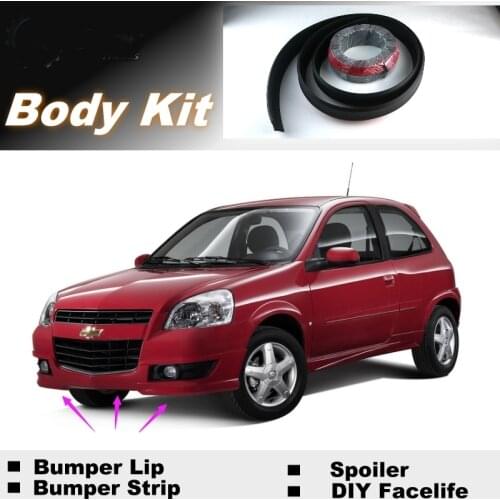 NOVOVISU For Chevrolet Chevy Bumper Lip Lips / Shop Spoiler For Car Tuning / Body Kit + Strip