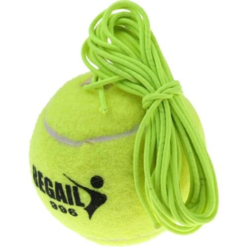 1 Pcs Professional 2.5inch Green Tennis Ball and String Replacement for Tennis Trainer Indoor Practice Training