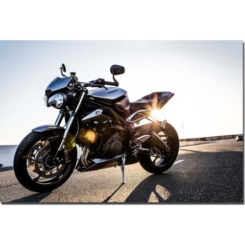 DIY Frame Canvas Painting Triumph Street Triple RS Motorcycle Poster Wall Art Pictures Print For Living Room Home Decor