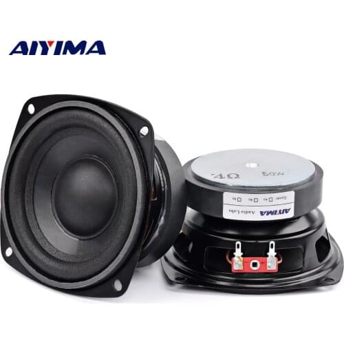 AIYIMA 2Pcs 4 inch 50W Subwoofer Audio Speaker Portable Mini Stereo 4 Ohm 8Ohm Speakers Woofer Full Range Car Horn Loudspeaker
