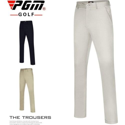 PGM 2020 Summer Mens Golf Pants Jewelry Pocket Slim Medium thickness quality trousers elastic breathable Sports leisure pants