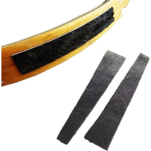 2pcs Cow Leather Archery Bow Stabilizer Damper Sliencer Stick to Limbs Reduce Bow String Vibration Damping Shock Absorbing