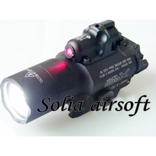 SF X400U ULTRA LED Flashlight Tactical Light Weapon Handgun Light With Red Laser Sight For Pistol for Hunting