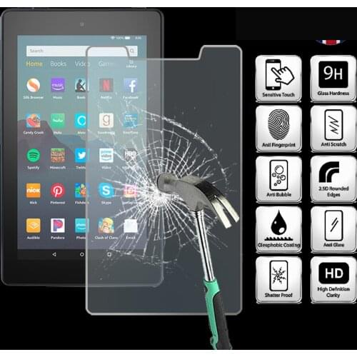 For Amazon Fire 7 (9th Gen 2019) alexa Tablet Ultra Clear Tempered Glass Screen Protector Anti-friction Proective Film
