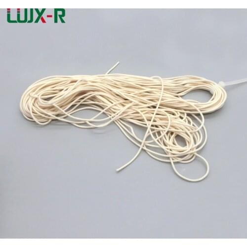 LUJX-R Foamed Silicone Rubber Seal Strip Silicon Sponge Cord Round Solid VMQ Foaming Cord Dia.1/2/3/4/4.5/5/6/7/8/9/10/11/12-30