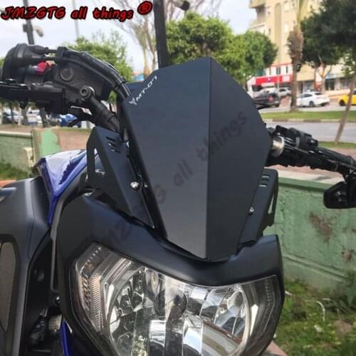 For YAMAHA MT07 FZ07 2017 2018 2019 2020 2021 Motorcycles Aluminum Alloy Windscreens Wind Deflectors