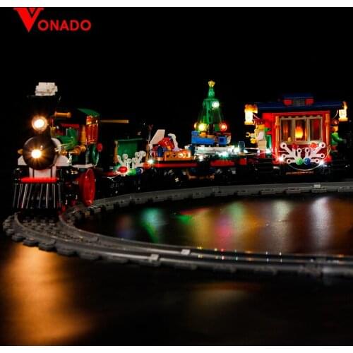Led Light Compatible For Lego 10254 Creator City Christmas Winter Holiday Train 36001 Building Blocks (only light+Battery box)