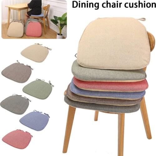 European Style Breathable Cushion Sponge Silicone Dining Chair Cushion Outdoor Garden Horseshoe Cushion Home Decoration