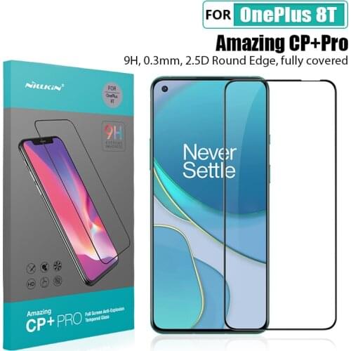 NILLKIN OnePlus 8T Glass Screen Protector One Plus 8T 5G Glass CP+ 9H for OnePlus 8T NFC Tempered Glass Protector