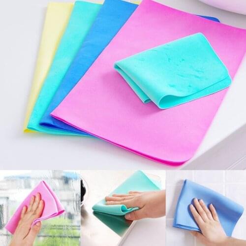 2 Size Super Absorption Cleaning Towel Cleaning Cloths Kitchen Synthetic Suede Towel Carwash Care 1PC for Dry Hair Multifunction