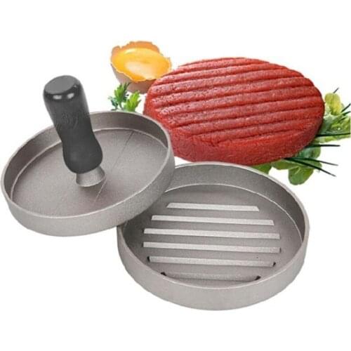 1PC Burger Press Round Shape Non-stick Burger Maker Aluminum Alloy Hamburger Meat Beef Grill Press Patty Mold Kitchen Mould Tool