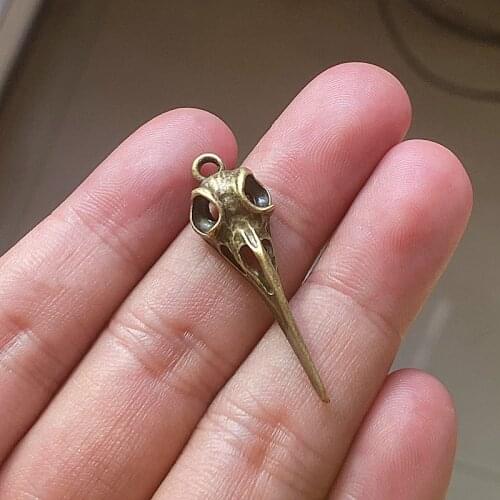 18pcs/lot Skull Crow Earring Pendants, For Findings Charms Jewelry Making Diy Women Earring Aesthetic Accessories Handmade Craft