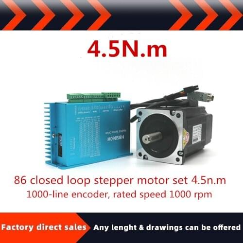 86 full closed loop stepper motor set 4.5n.m high speed constant torque servo motor + driver step