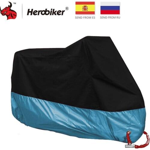 HEROBIKER Waterproof Motorcycle Covers Dustproof UV Protective Outdoor Indoor Moto Scooter Motorbike Rain Cover For All Season