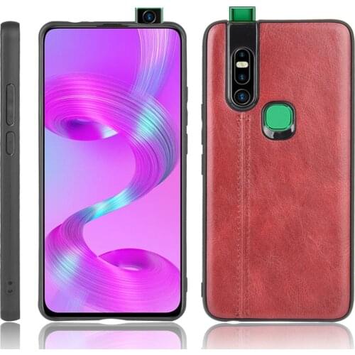 Infinix S5 Pro Case Infinix S5Pro Suture Soft TPU Calfskin PU Leather Phone Back Cover For Infinix S5 Pro X660 Bag Case