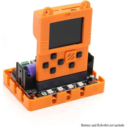Elecrow Kittenbot Meowbit Programmable Game Console for Microsoft Makecode with 1.8inch Screen Combo Micro:bit Development Board