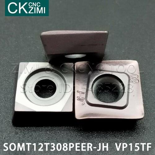 10pcs SOMT12T308PEER-JH VP15TF Indexable carbide inserts Lathe inserts in milling cutter tools blade CNC Tool For machine tools