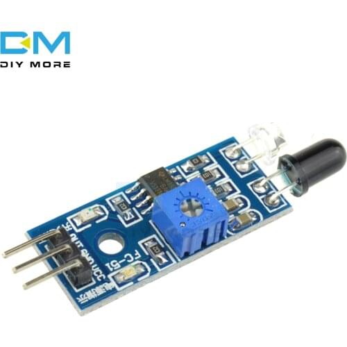 IR Infrared Obstacle Avoidance Sensor Module for Arduino Smart Car Robot 3-wire Reflective Photoelectric PCB Board Module
