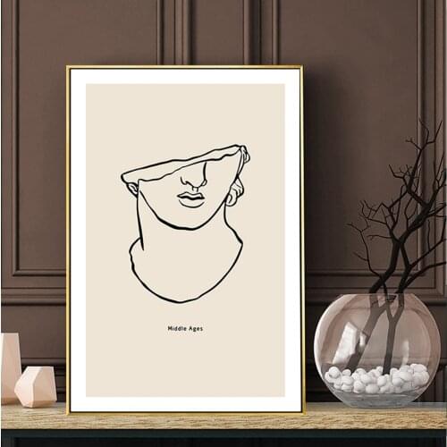 Canvas Paintings Wall Artwork Poster Trendy Abstract Geometric Pictures Art Prints Home Decor For Living Room Modular No Frame