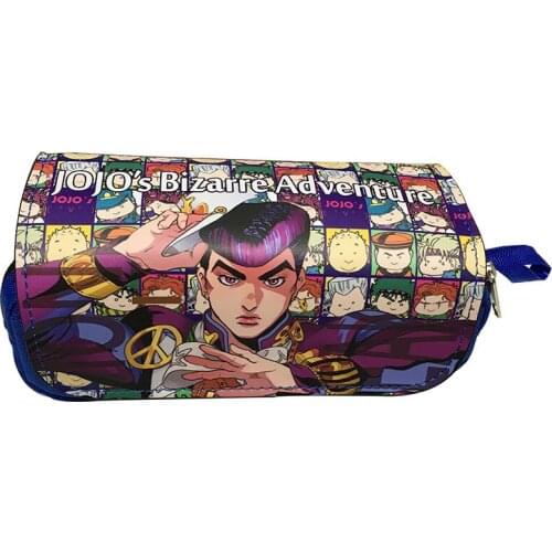 JoJos Bizarre Adventure Wallet Cosplay Jonathan Joestar Pencil Holder School Case Kids Pencil Bag Stationery bags Coin Purse