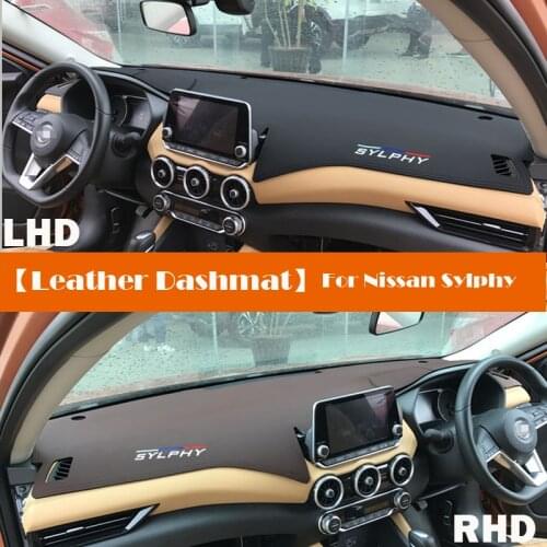 Leather Dashmat Accessories Car-Styling Dashboard Covers Pad Dash Mat Sunshade For Nissan Sylphy Sentra B18Z 2020 2021