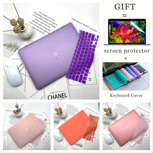 Shell Case For MacBook Air 13 2020 2019 A2179 A1932 Touch ID Pro M1 13 A2338 A2159 A1706 A2289 Pro 16 A2141 Plastic Laptop Cover